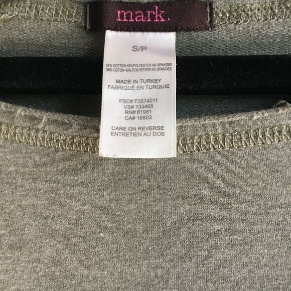 Vintage Avon brand Mark off shoulder sweater with front pocket athletic, slouchy - Picture 2 of 3